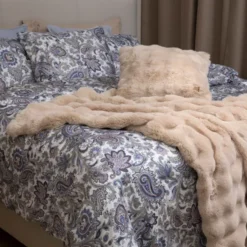 Aava pläd 127x152 cm beige
