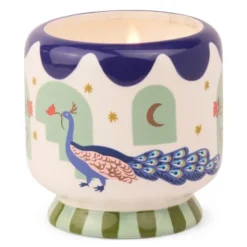 Adopo doftljus misted lime 8,8 cm Peacock blå