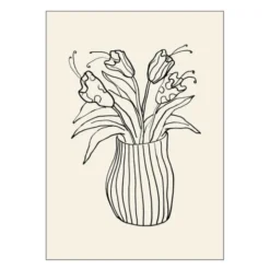 Affordable Art Prints poster 30x40 cm vase sketch