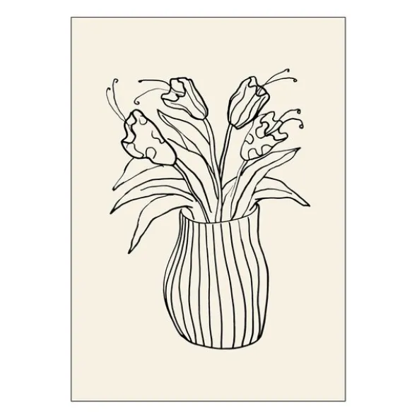 Affordable Art Prints poster 30x40 cm vase sketch
