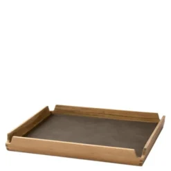 Airy teak bricka small 30x30 cm nupo kaviar