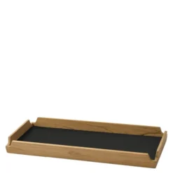 Airy teak bricka 36,6x14,6 cm Black Ink