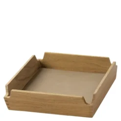 Airy teak bricka 18x18 cm Nougat
