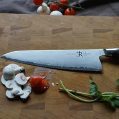 A30 kockkniv 20 cm valnöt/stål