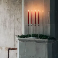 Alto Ljusstake 4 ljus Förnicklad Mässing