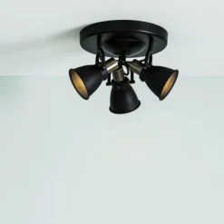 Alton taklampa 31 cm svart/mässing