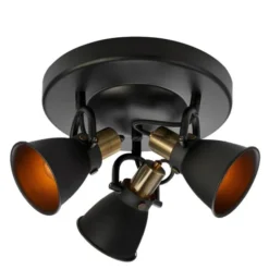 Alton taklampa 31 cm svart/mässing