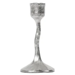 Amy ljusstake 7,5x15 cm silver