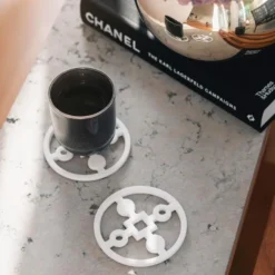 Anima Gemella Glasunderlägg 4-pack Vit