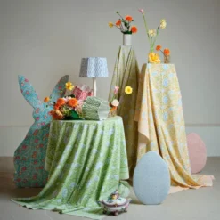 Apple duk 170x270 cm turkos