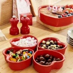 Appolia kakform hjärta liten 2-pack röd