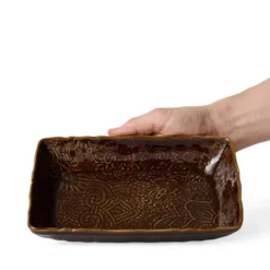 Arabesque ugnsform 23x15 cm coffee