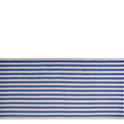 Arto badhandduk 140x70 cm beige/blå bredrandig