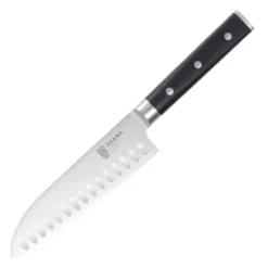Asama Santoku kockkniv 18 cm svart/silver