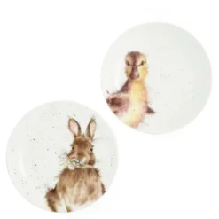 Assiett 16,5 cm 2-pack Anka/Kanin