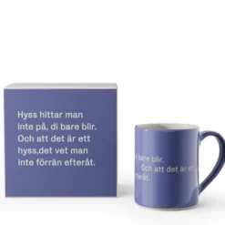 Astrid Lindgren Mugg Blå Hyss hittar man inte på