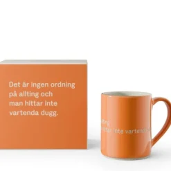 Astrid Lindgren Mugg Orange Det är ingen ordning