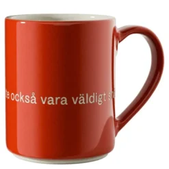 Astrid Lindgren Mugg Röd Den som är stark