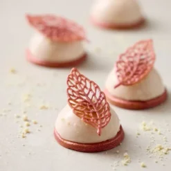 Bakform Tuile form blad för 4-pack latte
