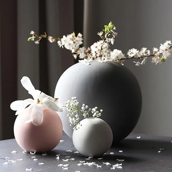 Ball Vas 20 cm Vit