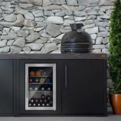 Barbecue Cooler utomhuskylskåp 63 L högerhängt stål