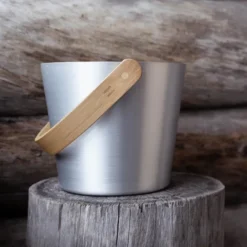 Bastuhink 25,5 cm stål/bambu