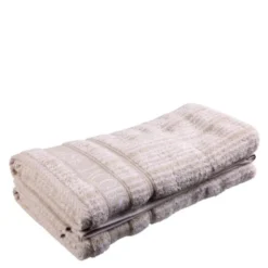 Bath Collection handduk 50x100 cm 2-pack sand beige stripes