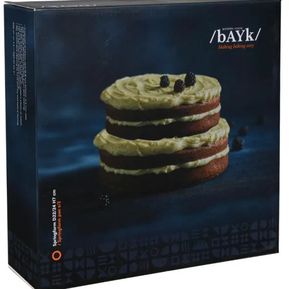 bAYk Springform 22 och 24 cm 2-pack Mörkgrå