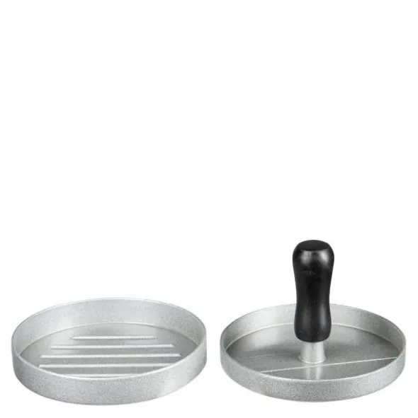 Bbq burgarepress 11 cm blank/svart