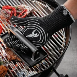 BBQ grillhandske 16,7x30,8 cm svart