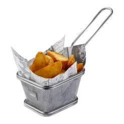 BBQ serveringskorg mini 10,5x9 cm stål