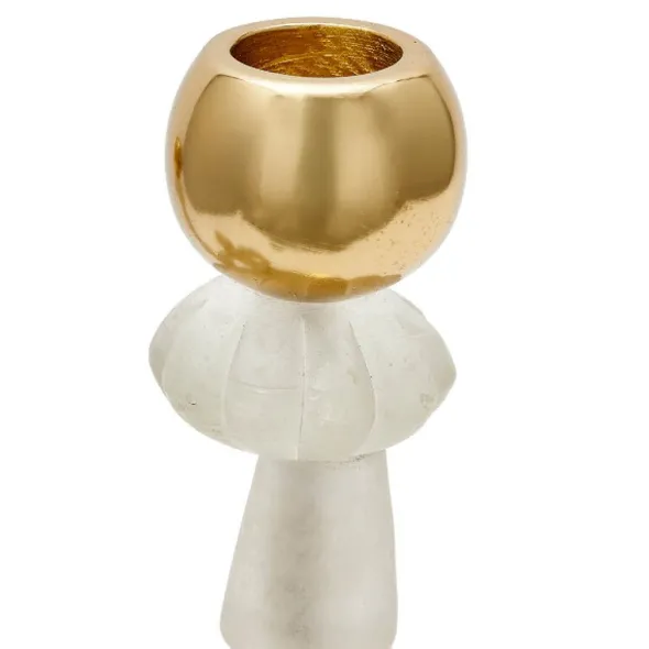 Beads ljusstake S 34 cm vit