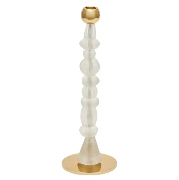 Beads ljusstake S 34 cm vit