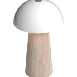 Bello portabel bordslampa LED 19,6 cm ljust trä