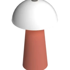 Bello portabel bordslampa LED 19,6 cm terrakotta