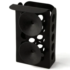 Bestickhållare 12 cm svart