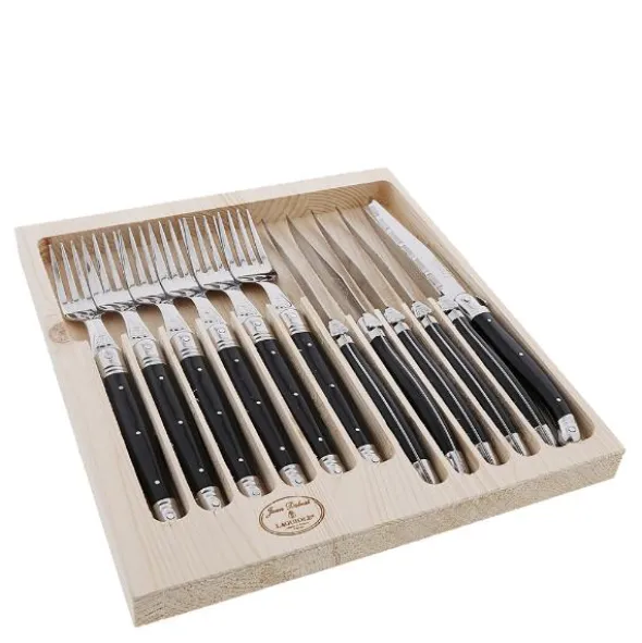 Bestickset 12 delar Svart
