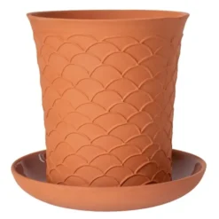 Båge kruka 17 cm röd terracotta