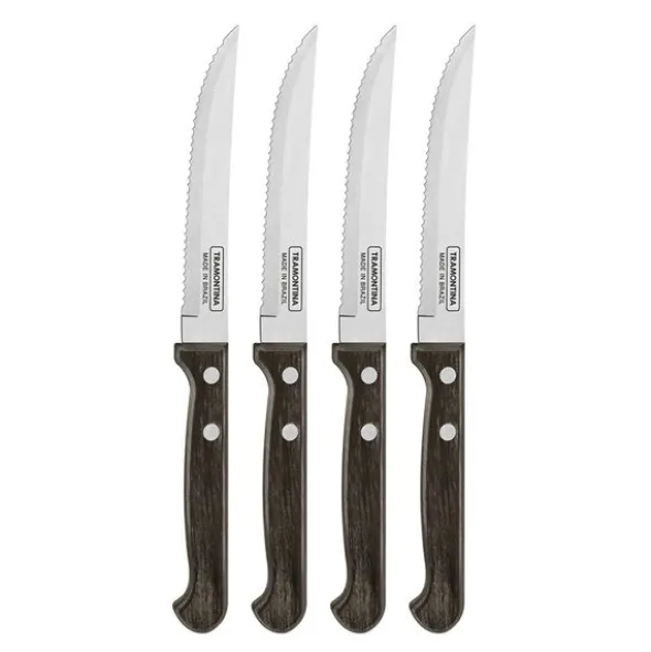 Biffkniv 4-pack polywood