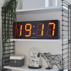Big D LED-klocka 51 cm svart