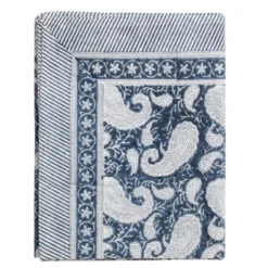 Big Paisley Bordsduk 150x230 cm Marinbå