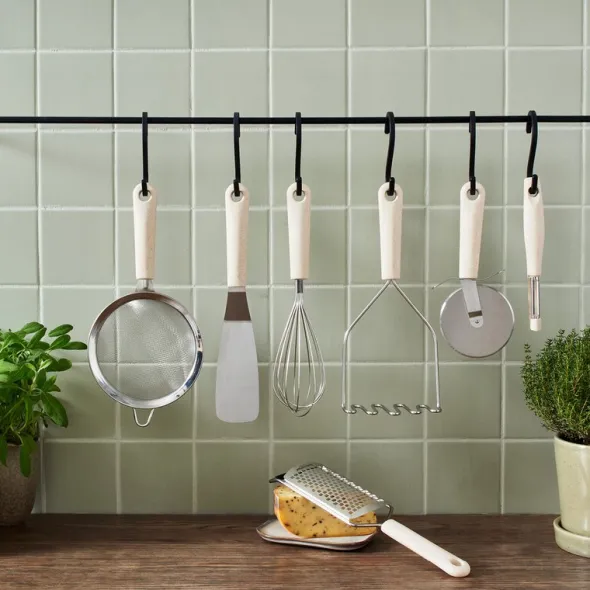 BIO range skalare med rörligt blad 19 cm linne