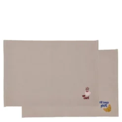 Bistro bordstablett 33x48 cm 2-pack coffee brown