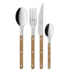 Bistrot bestickset 4-pack teak