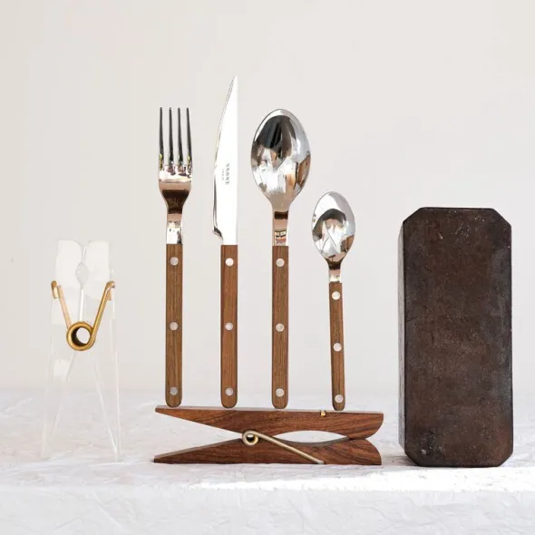 Bistrot bestickset 4-pack teak