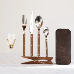 Bistrot bestickset 24-pack teak