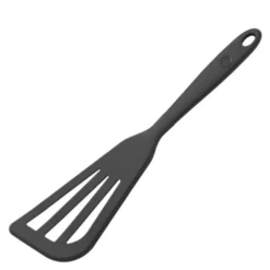 Böjd stekspade med hål 32,5 cm antracitgrå