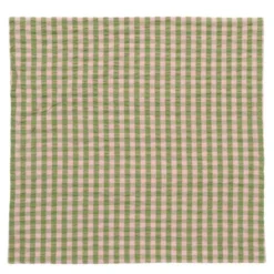 Bæk&Bølge örngott 63x60 cm bäckebölja grön/ljusrosa