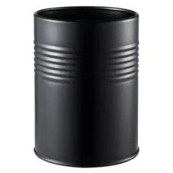 Black Box rund förvaringsburk 14x10,5 cm svart