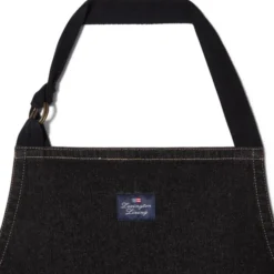 Black Denim förkläde One Size svart